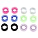 PiercingJ 12pcs Ultra Thin Silicone Double Flared Flexible Tunnel Ear Stretching Plug Gauge - 6 Pairs