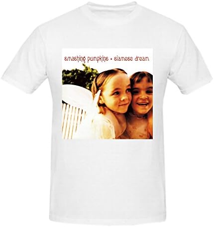 Heeloo Men's The Smashing Pumpkins Siamese Dream Personalized Big T Shirt White