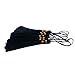 100pcs Triple Colored 14cm/5.5 Inch Silky Floss Bookmark Tassels with 2.16-Inch Cord Loop and Small Chinese Knot for Jewelry Making, Souvenir, Bookmarks, DIY Craft Accessory (Black)