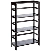 Winsome Wood 92425 Leo Model Name Shelving, Small, Espresso