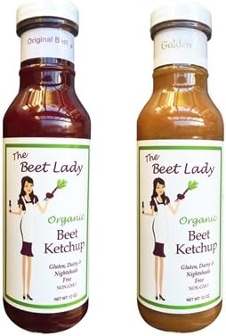 The Beet Lady - Organic Nightshade Free Beet Ketchup Combo Pack (Original and Golden)