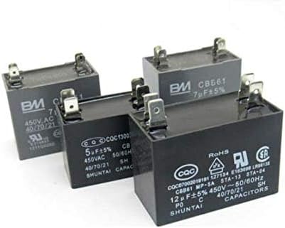 DBParts New for CBB61 450V 2.5uF 4-Pins Air Conditioner Fan Motor Capacitor, 2Pcs: Car Electronics