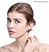 FIBO STEEL 4 Pairs Stainless Steel Stud Earrings for Men Women Ear Piercing CZ Inalid,8MM