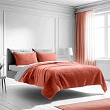 Mezzati Bedspread Coverlet Set Coral-Rose Prestige