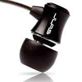 JBuds J3 Micro Atomic In-Ear Earbuds Style Headphones with Travel Case (Jet Black) (Discontinued by Manufacturer)