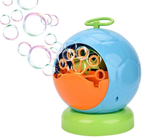 QINUKER Bubble Machine, Automatic Bubble Blower Durable Bubble Maker Over 500 Colorful Bubble Per Minute For Kids Christmas Parties Wedding Use 4AA Battery