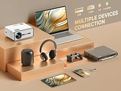 VIZONY Mini Projector with WiFi and
