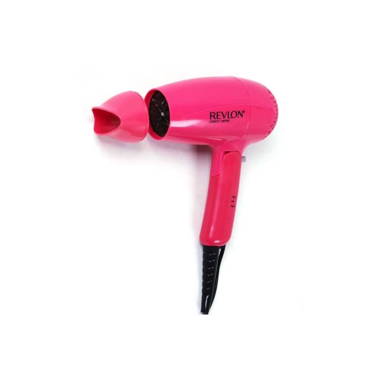 Revlon-RVDR5010-Ionic-Travel-Dryer-Pink Revlon 1875W Frizz Control Travel Hair Dryer