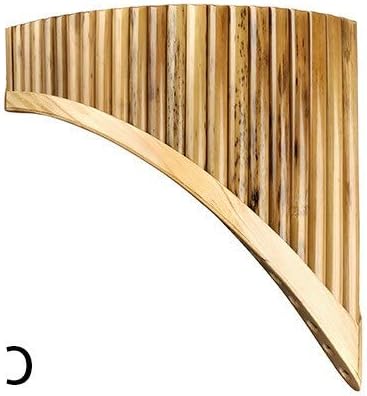 CHUJIAN 22 Pipes Pan flute Upscale Romanian Folk Instrument Water Bamboo Pan Flute Panpipes C Key Handmade Woodwind Instrument in C Key (Color : Left)