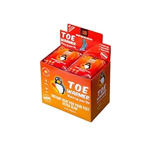 Only Hot 9-Uur Zelfverwarmende Teen Warmer Stickers voor Unisex Adult 40 Paar Display Box, Een Maat, Oranje