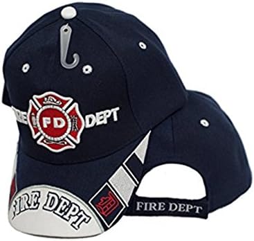 Infinity Superstore Fire Department Dept Emblem Scripture Shadow Blue Cap Hat