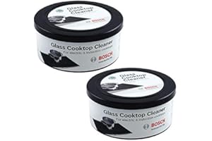 Bosch 12010030 Glass Cooktop Cleaner For Electric & Induction Cooktops Set of Two 12-ounce tubs