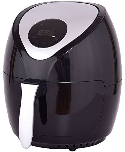 Click Here to See More Images K&A Company Electric Air Deep Fryer Less Oil Cooking Kitchen Healthy Temperature Timer Fat Food Basket Black 1400 W
