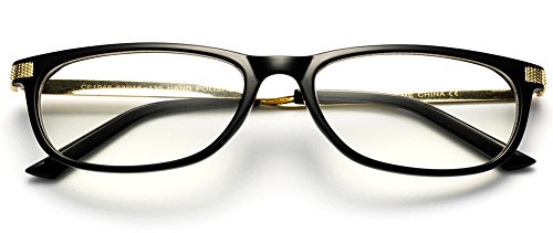 Newbee Fashion -"Vida" Non Prescription Metal Fashion Clear Lens Glasses