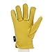 OLSON DEEPAK Sheepskin Gloves Leather gloves Handing workshop Gloves Driving/Riding/Gardening/Farm - Extremely Soft and Sweat-absorbent (Medium)