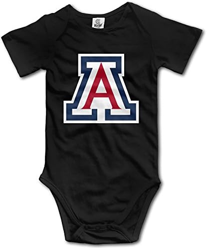 Kids Arizona Wildcats Baby Little Boys Girls Bodysuit Onesies 6 M Black 100% Cotton