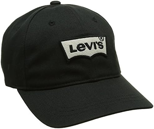 Mens Levis Red Tab Batwing Baseball Cap- Black