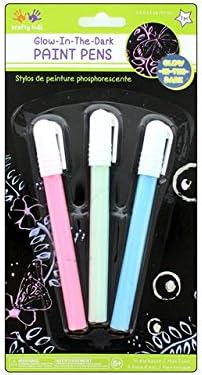 Multicraft Paint Pens Glow In The Dark 3pc