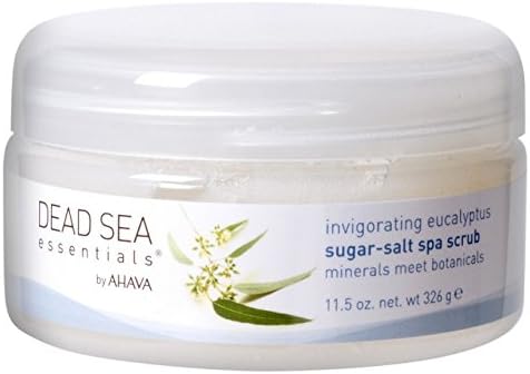 Dead Sea Essentials by AHAVA Invigorating Eucalyptus Sugar Salt Scrub, 11.5 Fluid Ounce