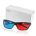 3D Red-Blue / Cyan Anaglyph Simple Style Glasses Movie Game-Extra Upgrade Style