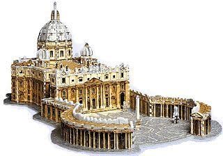 3d puzzle st peter's basilica