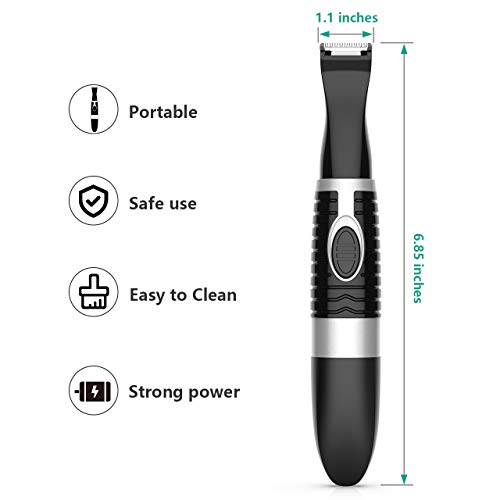 oneisall Dog Clippers,Cordless Small Pet Hair Trimmer,Low Noise Grooming Tool for Trimming Dog's Hair Around Paws, Eyes, Ears, Face, Rump-Black