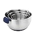 VonShef Premium 3 Piece Stainless Steel Mixing Bowl Set with Pouring Spouts, Handles and Non Slip Silicone Base
