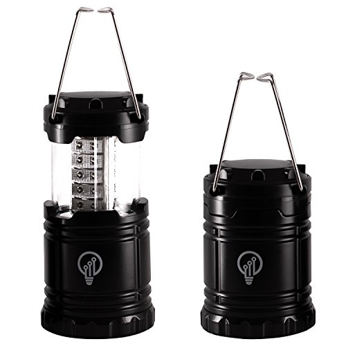 Set of 2 Emergency Lantern LED Camping Survival Lamp Hurricane Power Outage Lights Storm by LifeLight Battery Operated Indoor Outdoor Flashlight | Military Grade