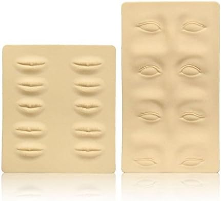 1pc Silicone Practice Skin Makeup 3D Tattoo Permanent Cosmetic Eye Eyebrow Lip Practice Soft by Micro Shops