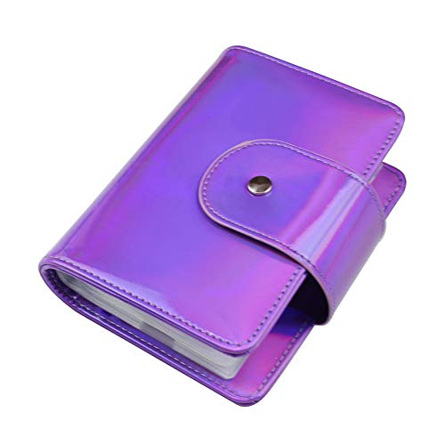 FingerAngel 20 Slots Image Stamper Plate Collection Nail Art Stamp Plate Stamping Plates Cases Stamp Nail Template Organzier for Large Size 6X12CM Nail Art Plates (Purple) — image 1
