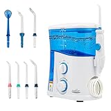 Water Flosser with UV Sterilizer 1000ml High-Volume Reservoir, 10 Adjustable Pressure Setting, 7 Multifunctional Tips for Whole Family & Braces by Aiyabrush (Upgraded Version)
