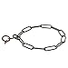 Herm Sprenger Black Stainless Steel Collar 51506 (57) - Long Link Fur Saver 1/9 inch (3 mm) - Size 24 inch (62 cm) for Dogs with Neck Size of 21-22 inch (53-55 cm)