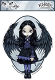 Purple Paper Hearts Fairy by Jasmine Becket-Griffith - Sticker / Decal