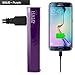 HALO StarLight 3000 Portable Charger And Flashlight, in Dark Purple