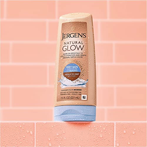 Jergens Natural Glow +FIRMING Inshower Self Tanner Lotion, Sunless