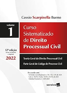 Livro Curso Sistematizado de Direito Processual Civil - Vol 1 - 12ª edição 2022