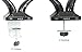 VIVO Black Dual LCD Monitor Height Adjustable Desk Mount Stand, Deluxe Pneumatic and Dual USB 3.0 Ports | Holds 2 Screens up to 27 inches (STAND-V002DU)