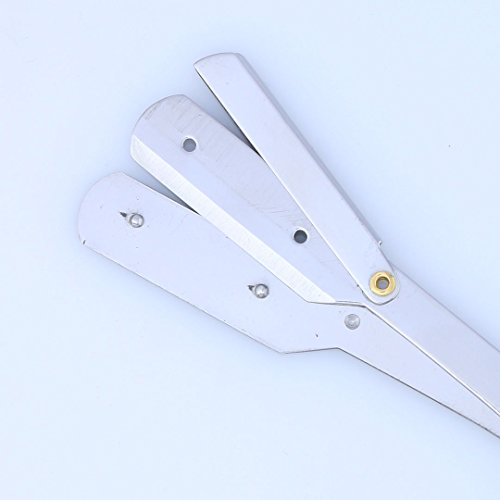 Macs Professional Black & Gold Plated Beauty full Double Tone Combination Razors Edge Barber Hair Cutting Scissor /Shear Set Made Of 440 Japanese Stainless Steel 5.5" -15043