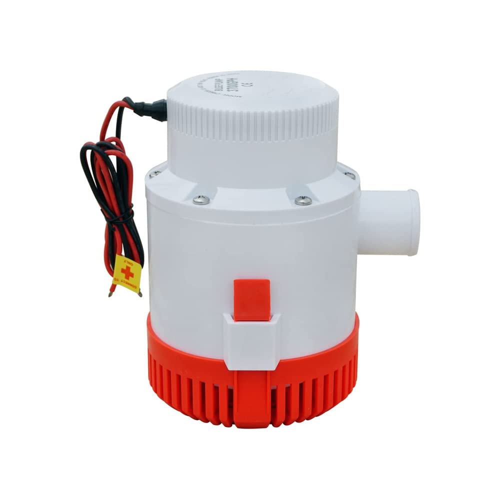 ZONADAH 12V Submersible Bilge Water Pump 3700GPH 40mm Electric Pumping Fresh or Sea Water for Caravan Camping Marine Fishing Boat Small Swimming Pool and Fountains