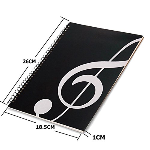 MUSE Musical Blank Sheet Music Music Manuscript Paper/Musicians Notebook/Composition Manuscript 50 Pages (Note Black)