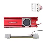 Lesozoh M.2 SSD Positive Cooler Heatsinks with 20 X 20mm Fan which has Big Four pin Power Supply Heat Dissipation for Solid State Drive on The Computer