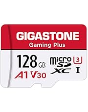 Gigastone 128GB Micro SD Card, Gaming Plus, Nintendo-Switch Compatible, High Speed 100MB/s, 4K UHD Video Recording, Micro SDXC UHS-I A1 V30 U1 Class 10