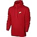 NIKE Mens Sportswear Half Zip Club Fleece Hooded Sweatshirt