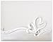 Fashioncraft Elegant White Interlocking Hearts Design Wedding Guest Book (50 pages)