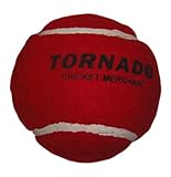 Tornado Heavy Cricket Tennis Ball - Pack of 6 (Red)