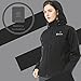 ororo Women's Slim Fit Heated Jacket with Battery Pack and Detachable Hood