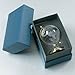 Crystal World Globe - Crystal Etched Globe On Stand - Gold Colored Base - Desktop Decoration - Home or Office - Gift Boxed - 4