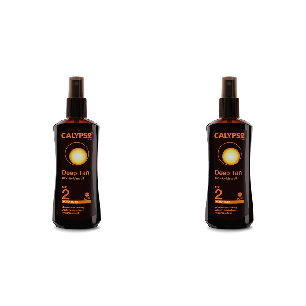 Calypso Monoi Tahiti Bronzing Tanning Oil SPF2 (Pack of 2)