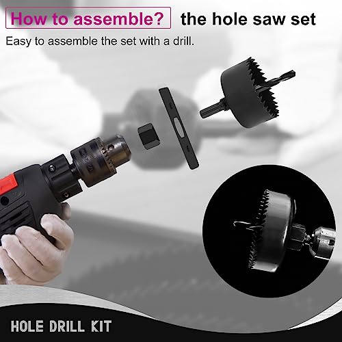 JOHOUSE Hole Saw Kit, 18PCS Hole Saw Set 3/4\