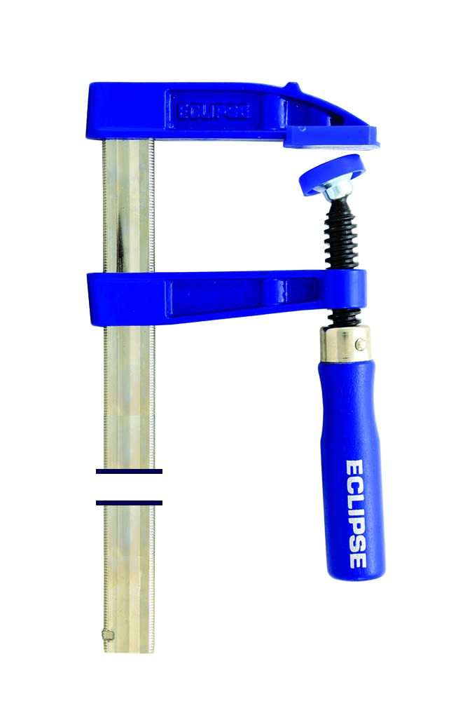 Eclipse Professional Tools EC-SC80R10 80mm Depth Screw Clamp 250mm (10") Clamping Capacity, Blue and Silver